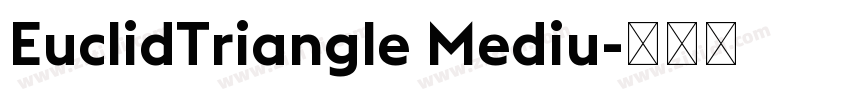 EuclidTriangle Mediu字体转换